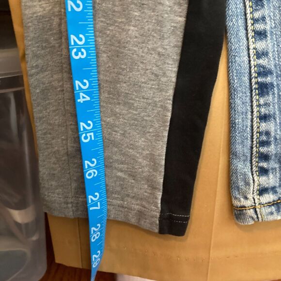 Nike Sweatpants Women S Gray Black Stripe Cotton Stretch Knit Drawstring Joggers - Picture 9 of 10